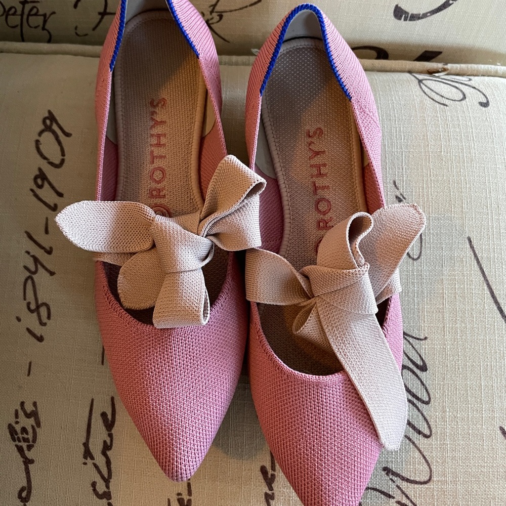 Rothys Mary Jane Rosebud flats shoes
